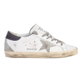 Golden Goose Super-Star Women Sneakers White Ice Dark Gray Suede Star