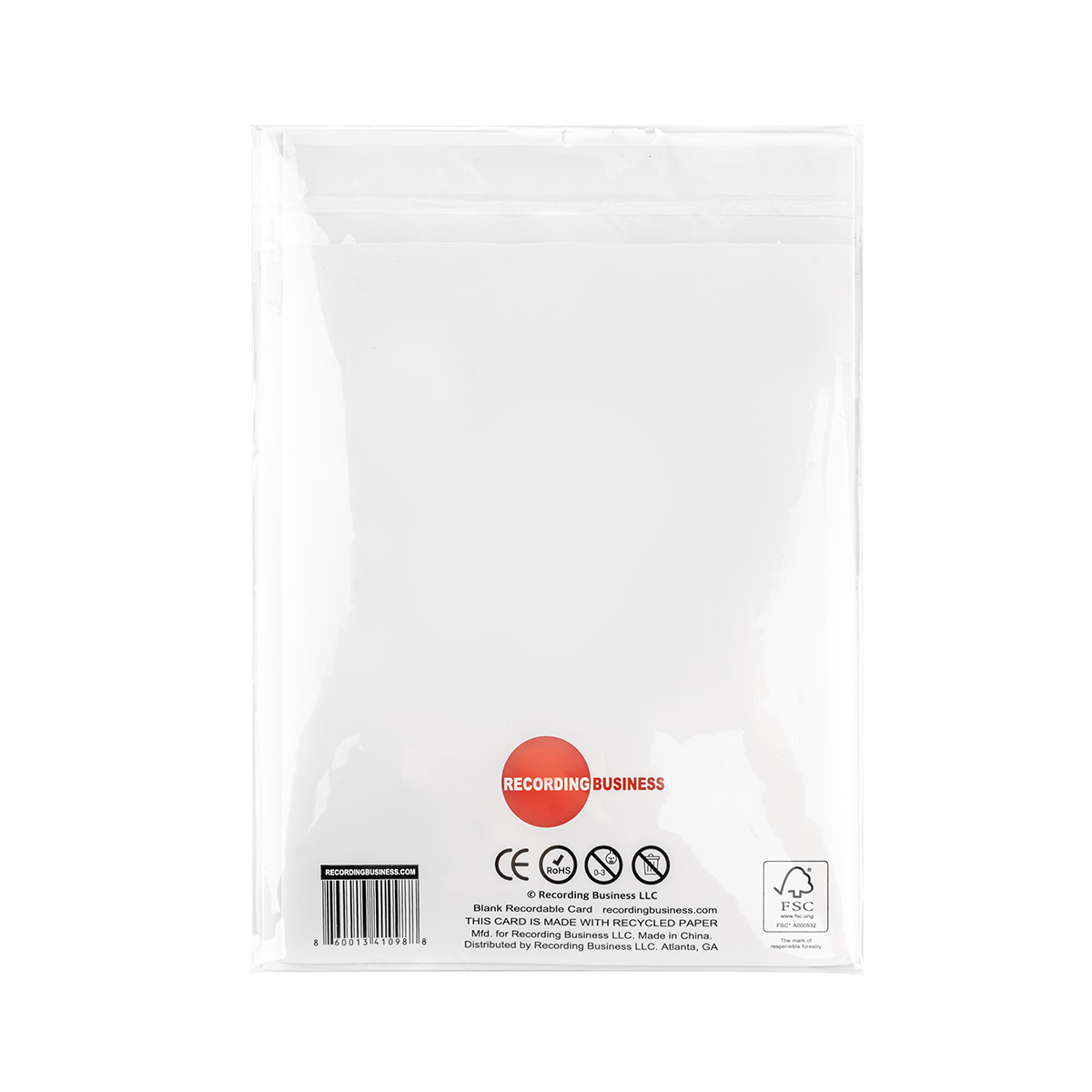 Blank Recordable Card