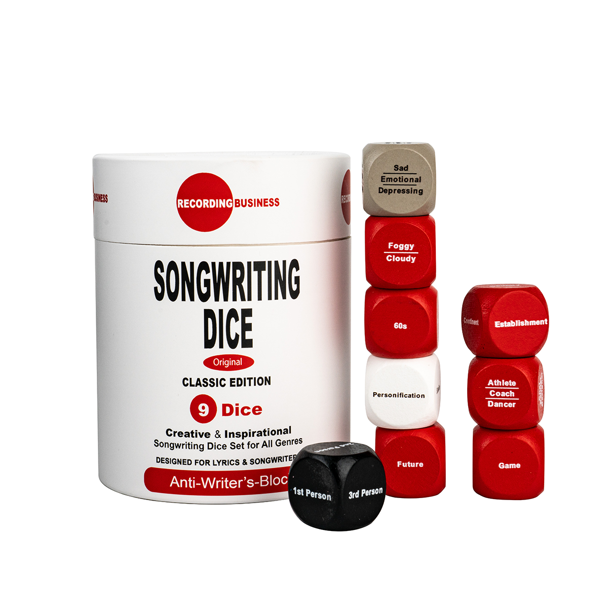 Songwriting Dice: 9 Songwriting Dice Set for all Genres