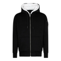 MOOSE KNUCKLES CLASSIC BUNNY MEN Zip-Up Hoodie Black/White Fur