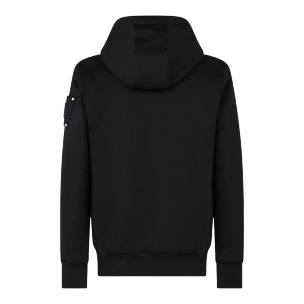 MOOSE KNUCKLES CLASSIC BUNNY MEN Zip-Up Hoodie Black/Black Fur